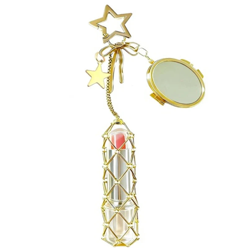 LIPSTICK STAINLESS STEEL KEYCHAIN