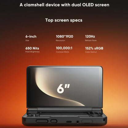 NovaFold™ | Dual-Screen Handheld Gaming Console