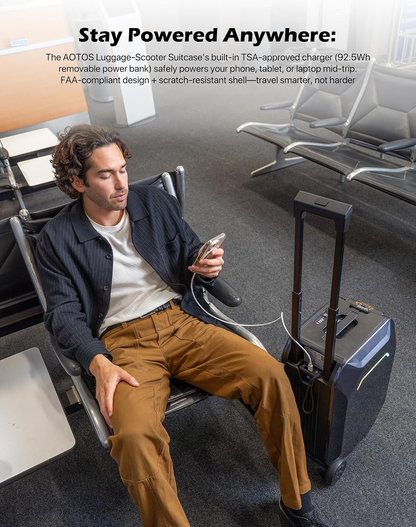 Smart Ride On Carry On Suitcase | Electric Luggage with App Control
