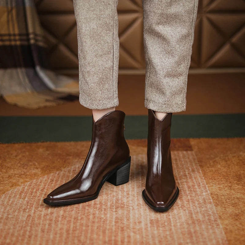 ESHLEY LEATHER BOOTS