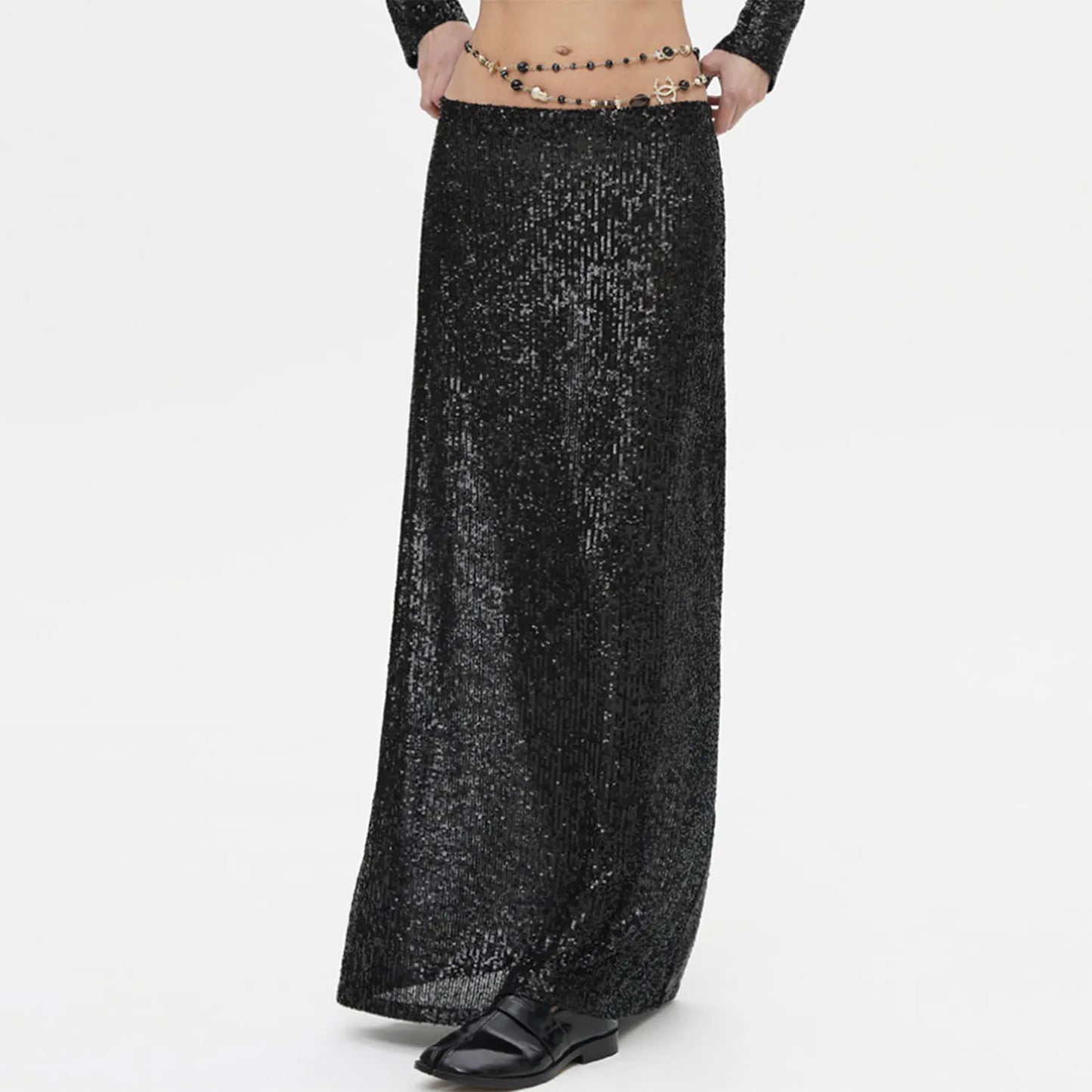 SPARKLE MIDI SKIRT