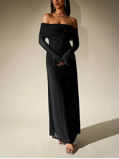 ERIKA LONG SEQUIN DRESS