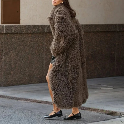 NATURAL LAMB COAT