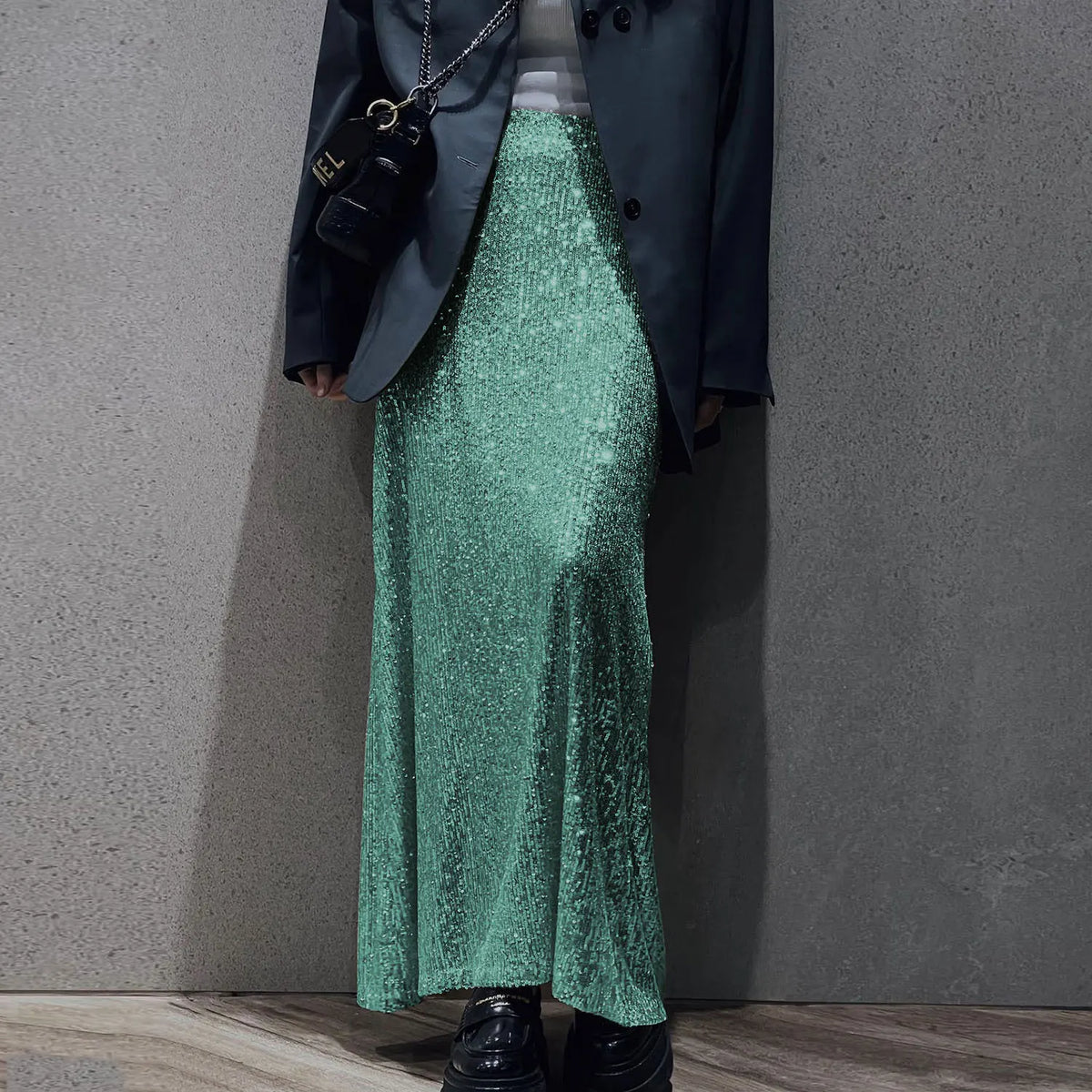 SPARKLE MIDI SKIRT