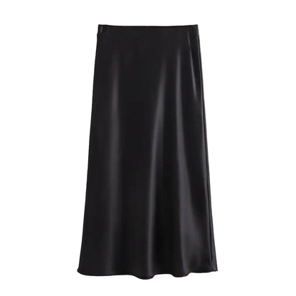 FLORIDA SATIN SKIRT