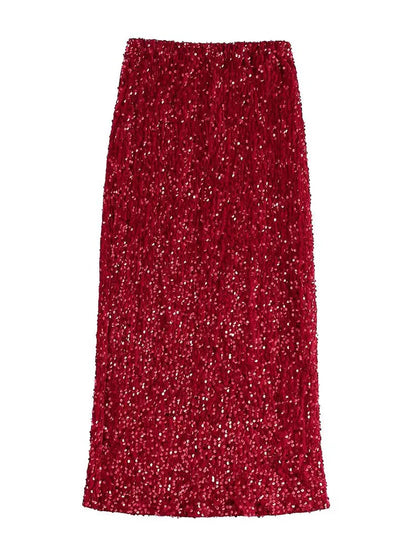 SPARKLE MIDI SKIRT