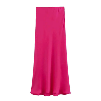 FLORIDA SATIN SKIRT