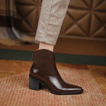 ESHLEY LEATHER BOOTS