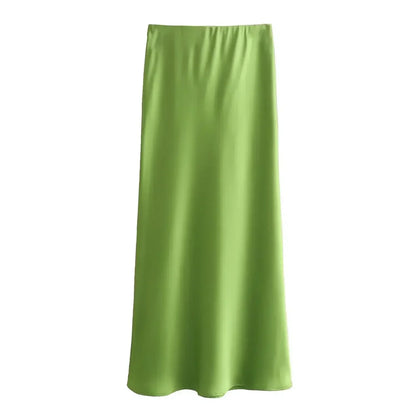 FLORIDA SATIN SKIRT
