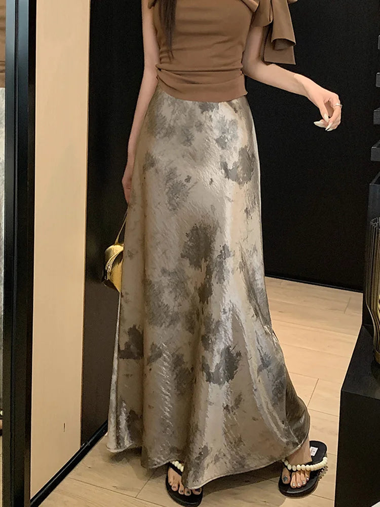BARINA SATIN SKIRT