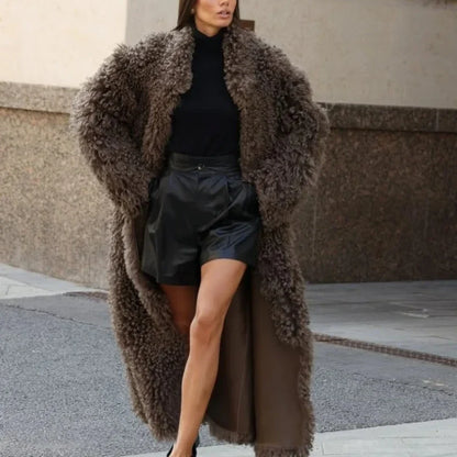 NATURAL LAMB COAT